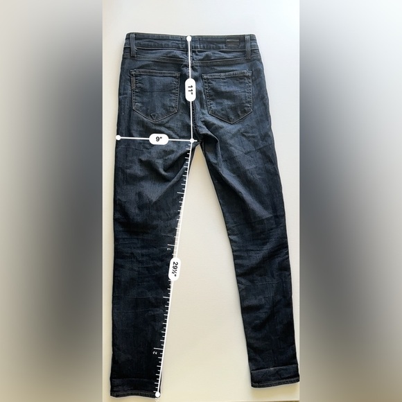 PAIGE Jeans Skyline Skinny Dark Wash size 27 - Mid Rise - Picture 2 of 5